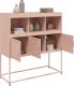 vidaXL Szafka, różowa, 100,5x39x107 cm, stal walcowana na zimno 5