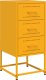 vidaXL Szafki nocne, 2 szt., musztardowe, 36x39x78 cm, stal 3