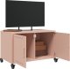 vidaXL Szafka RTV, różowa, 68x39x43,5 cm, stal walcowana na zimno 4