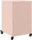 vidaXL Szafka nocna, różowa, 36x39x59 cm, stal 8