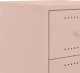 vidaXL Szafka nocna, różowa, 36x39x59 cm, stal 10