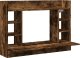 Biurko vidaXL Biurko wiszące, przydymiony dąb, 105x48x75 cm 2