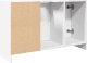vidaXL Szafka pod umywalkę, biała 90x29x55 cm, materiał drewnopochodny 6