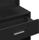 vidaXL Toaletka z szafką, czarna, 80x35x132 cm 10