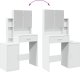 vidaXL Toaletka z szafką, biała, 80x35x132 cm 9