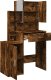 vidaXL Toaletka z szafką, opalany dąb, 80x35x132 cm 8