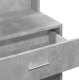 vidaXL Toaletka z szafką, szarość betonu, 80x35x132 cm 10