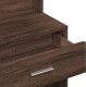 vidaXL Toaletka z szafką, brązowy dąb, 80x35x132 cm 10