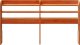 vidaXL Wezgłowie do łóżka, z półkami, woskowy brąz, 150 cm, sosnowe 3