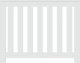vidaXL Osłona na grzejnik, biała, 104x20x82cm, materiał drewnopochodny 3