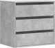 vidaXL Komoda, szarość betonu, 60x41x58 cm 2