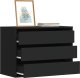 vidaXL Komoda, czarna, 80x41x58 cm, materiał drewnopochodny 1