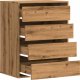 vidaXL Komoda, dąb artisan, 60x41x76 cm 5