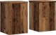 vidaXL Podstawki pod doniczki, 2 szt., stare drewno, 20x20x30 cm 1