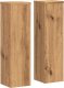 vidaXL Stojaki na rośliny, 2 szt., dąb artisian, 17x17x60 cm 2