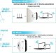 Access Point Aptel REPEATER Wzmacniacz Sygnału WLAN 2,4GHz sieciowy + kabel biały AK339 6