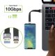 Kabel USB Techly USB-C - USB-C 0.12 m Czarny (ICOC USBC-FL-U322) 1