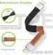 Kabel USB Techly USB-C - USB-C 0.12 m Czarny (ICOC USBC-FL-U322) 5