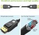 Kabel Techly Techly Kabel DisplayPort 2.1 4K*120Hz 54G 3m Czarny DP-DP M/M 6
