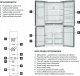 Lodówka Concept Lodówka Multidoor Quattro BLACK LA8383bc 13