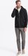 Ombre Bluza męska rozpinana z kapturem - czarna V1 OM-SSZP-22FW-003 L 3