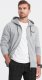 Ombre Bluza męska rozpinana z kapturem - szary melanż V2 OM-SSZP-22SS-010 L 4