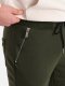 Ombre Spodnie męskie dresowe typu jogger - oliwkowe V1 OM-PASK-22FW-004 XL 4