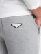 Ombre Spodnie męskie dresowe typu jogger - szary melanż V2 OM-PASK-22FW-004 XXL 4