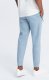 Ombre Spodnie męskie dresowe joggery na gumce z przeszyciami  jasnoniebieskie V2 OM-PASK-0142 XL 5
