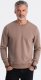 Ombre Bluza męska bez kaptura BASIC - jasnobrązowa V8 OM-SSBN-0119 XL 1
