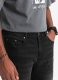 Ombre Spodnie męskie jeansowe STRAIGHT LEG - czarne V1 OM-PADP-0133 M 4