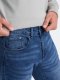 Ombre Spodnie męskie jeansowe SLIM FIT - niebieskie V3 OM-PADP-0110 XXL 1