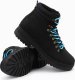 Buty trekkingowe męskie Ombre Zimowe buty męskie trekkingowe z kontrastowymi sznurówkami - czarne V3 OM-FOBO-0132 45 1