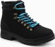 Buty trekkingowe męskie Ombre Zimowe buty męskie trekkingowe z kontrastowymi sznurówkami - czarne V3 OM-FOBO-0132 45 4