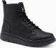 Buty trekkingowe męskie Ombre Jednokolorowe wysokie buty męskie z ozdobnymi przeszyciami  czarne V1 OM-FOBO-0133 45 3