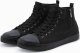 Ombre Buty męskie wysokie trampki z ozdobnym zamkiem - czarne V1 OM-FOTH-22FW-002 41 1