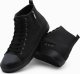 Ombre Buty męskie wysokie trampki z ozdobnym zamkiem - czarne V1 OM-FOTH-22FW-002 41 2