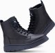 Ombre Jednokolorowe wysokie męskie buty z ozdobnymi przeszyciami  granatowe V4 OM-FOBO-0133 43 1