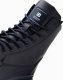 Ombre Jednokolorowe wysokie męskie buty z ozdobnymi przeszyciami  granatowe V4 OM-FOBO-0133 43 1