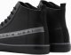 Ombre Buty męskie trampki z ozdobnym logowaniem - czarne OM-FOTH-22FW-004 40 5