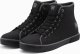 Ombre Buty męskie trampki za kostkę z ozdobnymi pikowaniami - czarne OM-FOTH-22FW-003 40 2