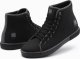 Ombre Buty męskie trampki za kostkę z ozdobnymi pikowaniami - czarne OM-FOTH-22FW-003 40 3