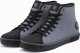Ombre Buty męskie trampki za kostkę z ozdobnymi pikowaniami - szaro-czarne OM-FOTH-22FW-003 43 2