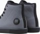 Ombre Buty męskie trampki za kostkę z ozdobnymi pikowaniami - szaro-czarne OM-FOTH-22FW-003 43 4