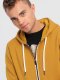 Ombre Bluza męska rozpinana z kapturem BASIC - musztardowa V4 OM-SSBZ-0118 L 2