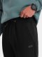 Ombre Męskie spodnie dresowe ze wstawkami z tkaniny ottoman - czarne V1 OM-PASK-0127 XXL 3