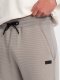 Ombre Męskie spodnie dresowe ze wstawkami z tkaniny ottoman - popielate V4 OM-PASK-0127 XXL 1