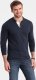 Ombre Longsleeve męski z guzikami przy dekolcie - granatowy V3 OM-LSCL-0107 M 2