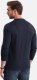 Ombre Longsleeve męski z guzikami przy dekolcie - granatowy V3 OM-LSCL-0107 M 7