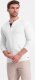 Ombre Męski longsleeve z guzikami przy dekolcie - biały V10 OM-LSCL-0107 M 3